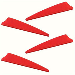 12pcs Archery Arrow Feather 6 Vanes Fletches Plastic Feathers For Arrows Fletchi