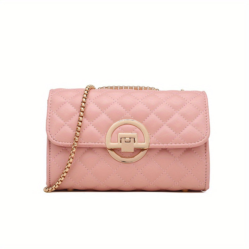Argyle Chain Crossbody Messenger Bag for Women