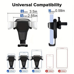 Gravity Auto Phone Holder Car Air Vent Clip Mount Mobile Phone Holder