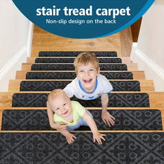 Non Slip Stair Runner Rug Soft Washable Stair Carpet Runner