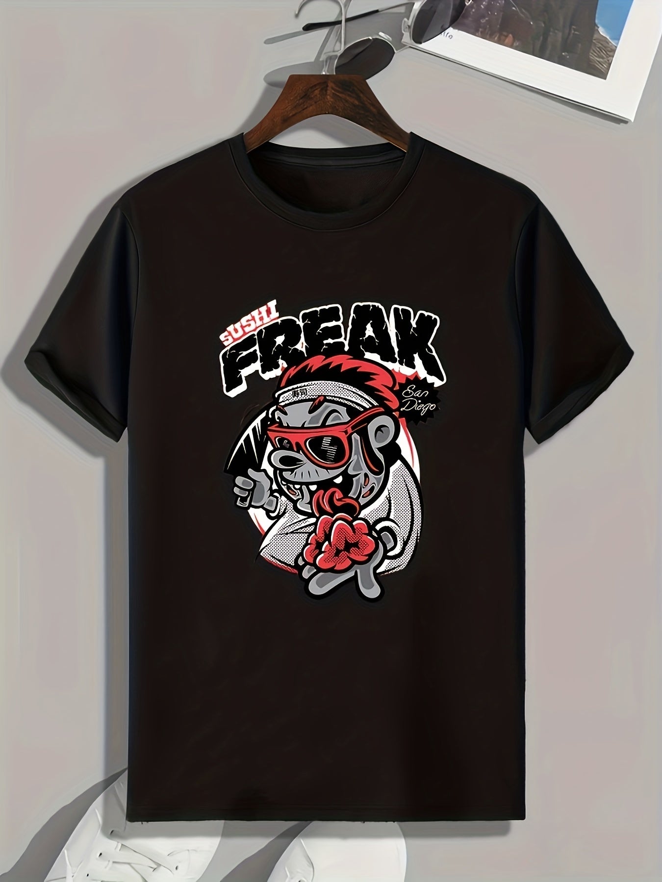''FREAK'' Print Men's Graphic T-shirt Casual Comfy Tees For Summer