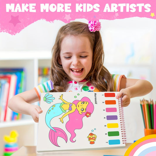 Children's Pocket Watercolor Set - 7 Colors for Painting and Drawing