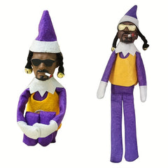 Green Christmas Hat FigureTable Decoration Hip Hop Plush Doll