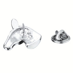 Vintage Horse Head Brooch Jewelry Suit Pin Collar Pin for Men
