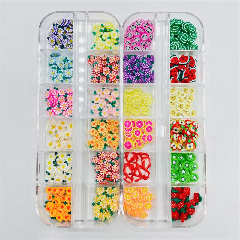 Fruit & Flower Slices Nail Art Decals - DIY Crafts
