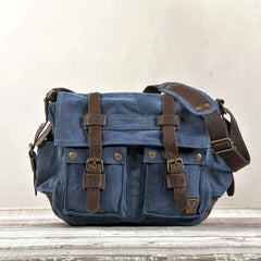 Vintage Canvas Messenger Bag Large Capacity Shoulder Bag