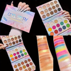 45 Earth Rainbow Matte Finish Eyeshadow Palette for Halloween Makeup