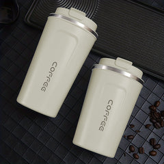 304 Stainless Steel Vacuum Coffee Cup 12.85oz Leakproof Insulation Tumbler