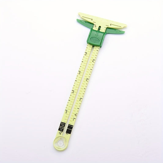 5 in 1 Sliding Ruler Multifunctional Quilting Plastic Drawing Triangle Ruler