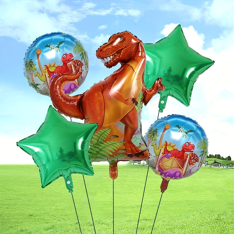 5pcs Dinosaur Set Party Balloons Decoration