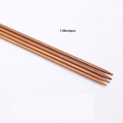 4pcs Carbonized Single Pointed Stick Needle Sweater Needle
