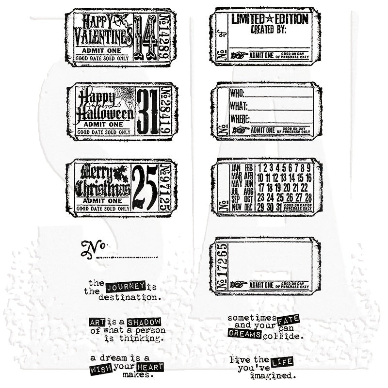 Flower Number Stamps Stencils for DIY Scrapbook, Card Craft Embossing