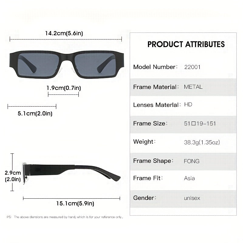 Metal Sunglasses Punk Gradient Glasses UV400