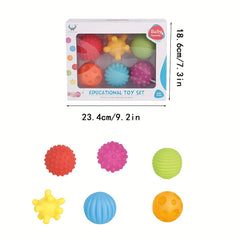 Textured PVC Baby Sensory Balls for 6 Months