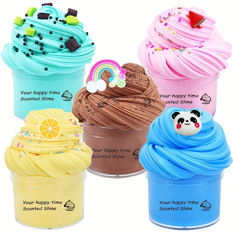 Soft Fluffy Butter Slime Kit for Kids Girls & Boys