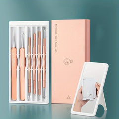6pcs Fine Tip Blackhead Remover Tweezers for Acne