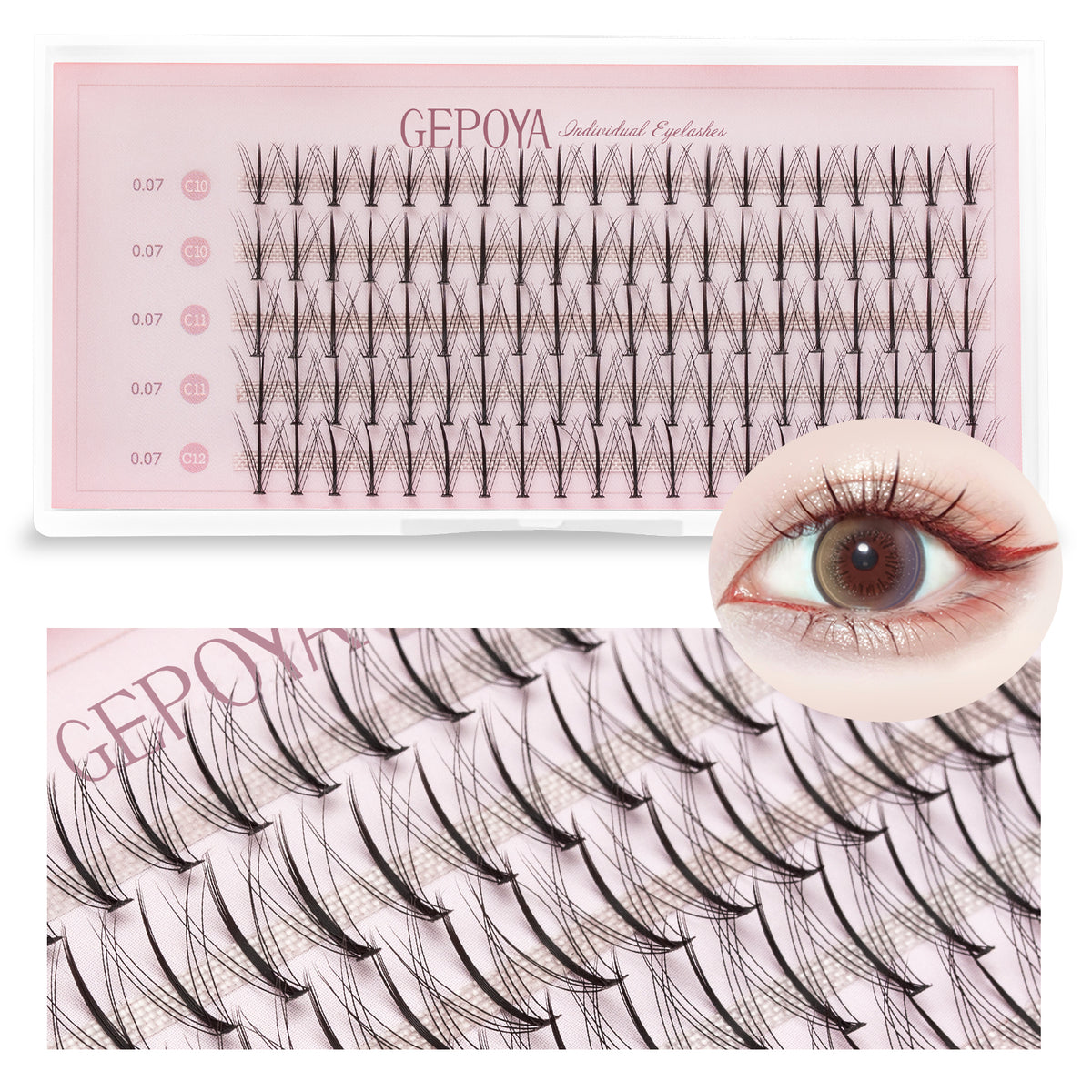 Individual Lashes Natural Look DIY Extension Kit