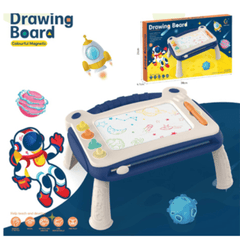 Kids Drawing Board Table with Pen & Stamps