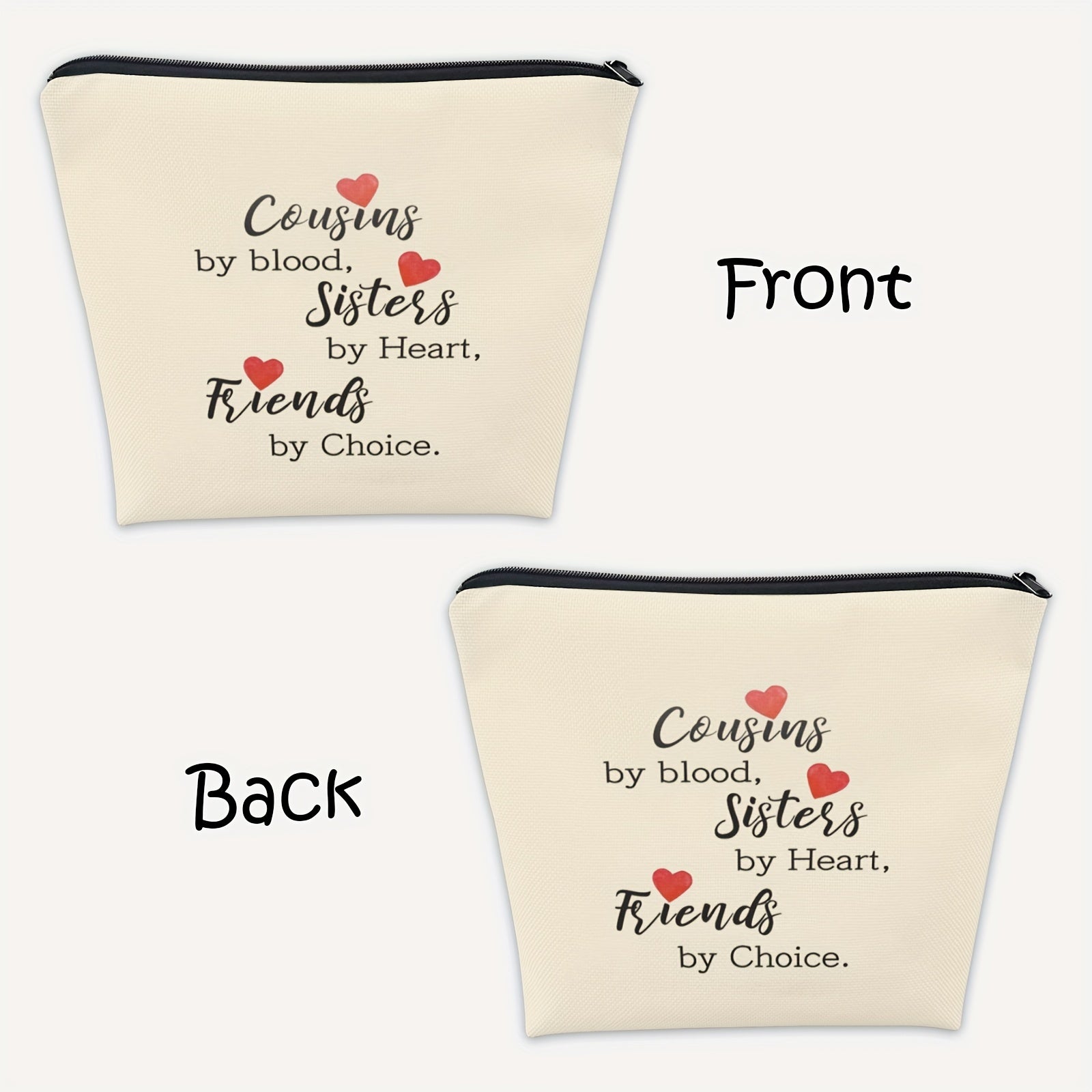 Cousin For Women Makeup Bag Funny Gift