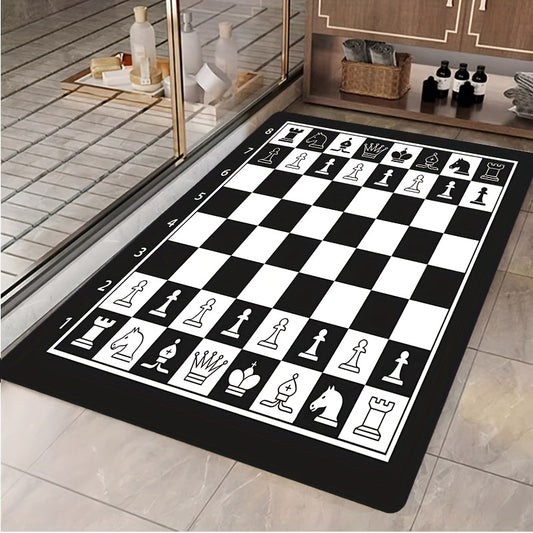 Large Chessboard Carpet Indoor Non Slip Floor Mat