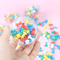 40pcs Mixed Round Push Pins for Students