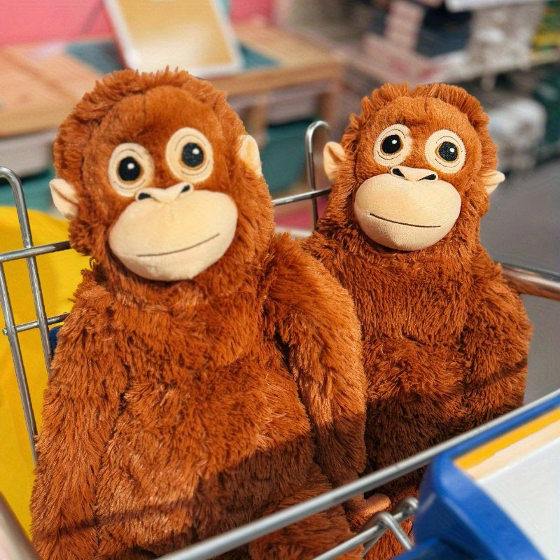 Realistic Orangutan Doll Soft Plush Stuffed Animal Long Arm Monkey