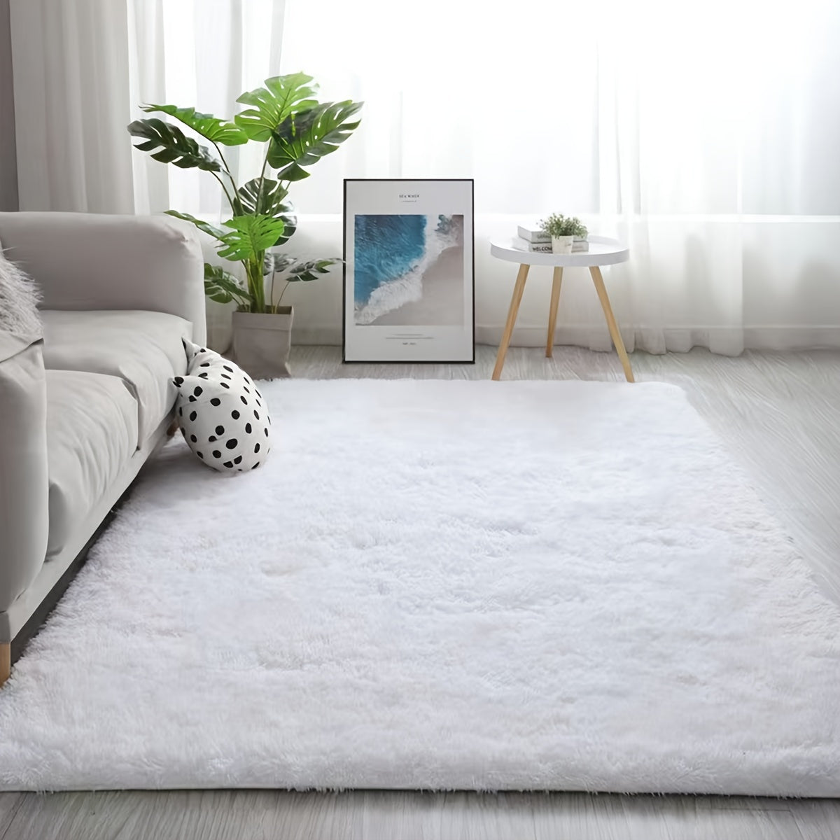 Soft Shaggy Long Area Rug Fluffy Carpet Bedroom Floor Rug