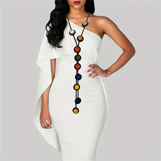 Y Shaped Long Pendant Necklace Bohemian Accessories Party Clothing Neck Jewelry
