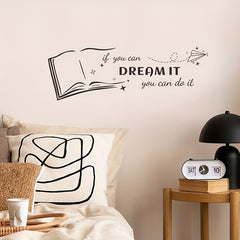 Dream It You Can Do It Wall Decals - Office Bedroom Sign Decor