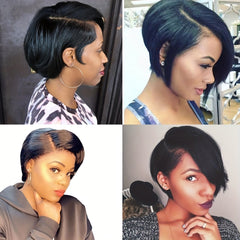 Pixie Cut Short Lace Front Human Hair Wig 13x4 Glueless Pre Plucked