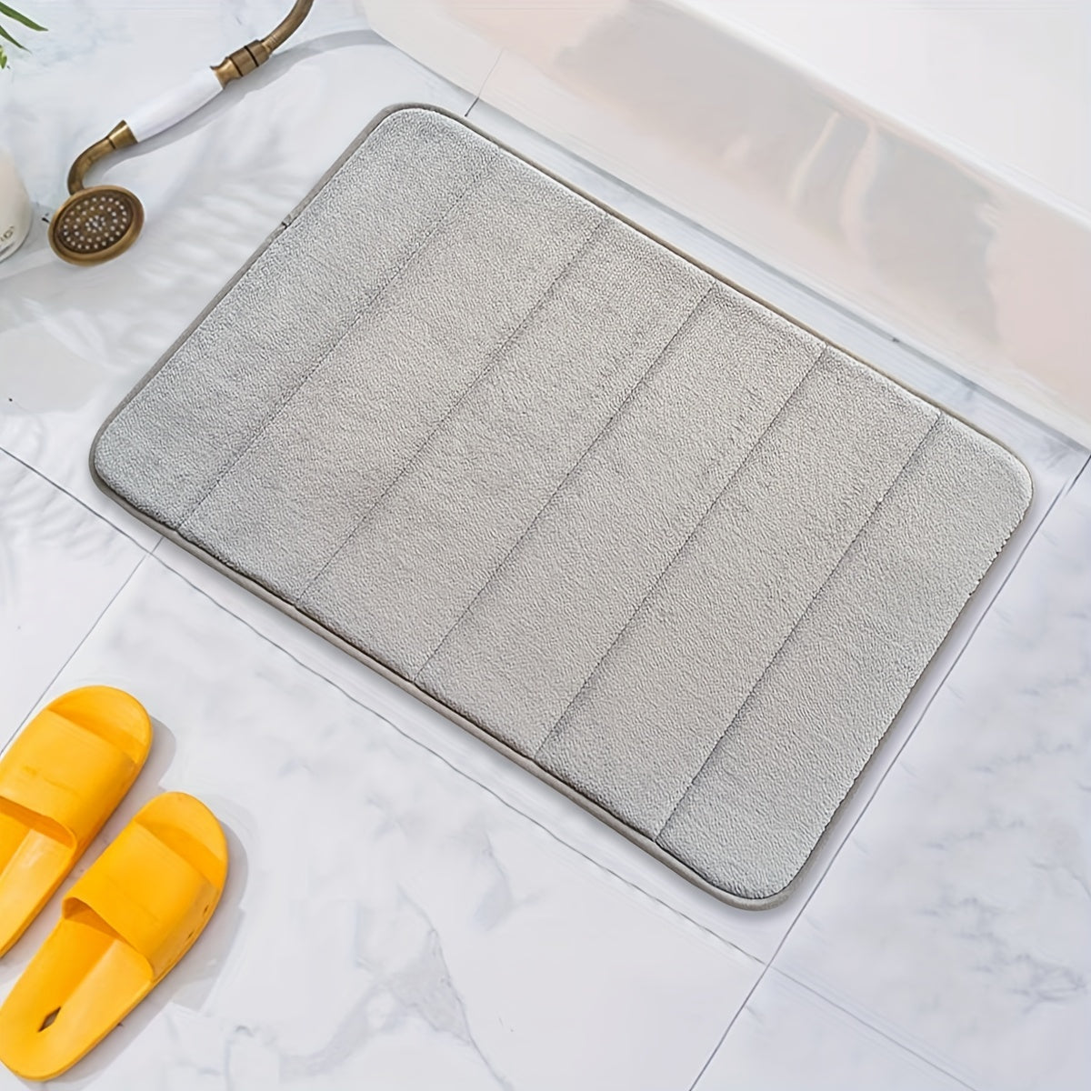 Memory Foam Bath Mat Non Slip Thick Soft Water Absorbent Quick Dry Bathroom Rug