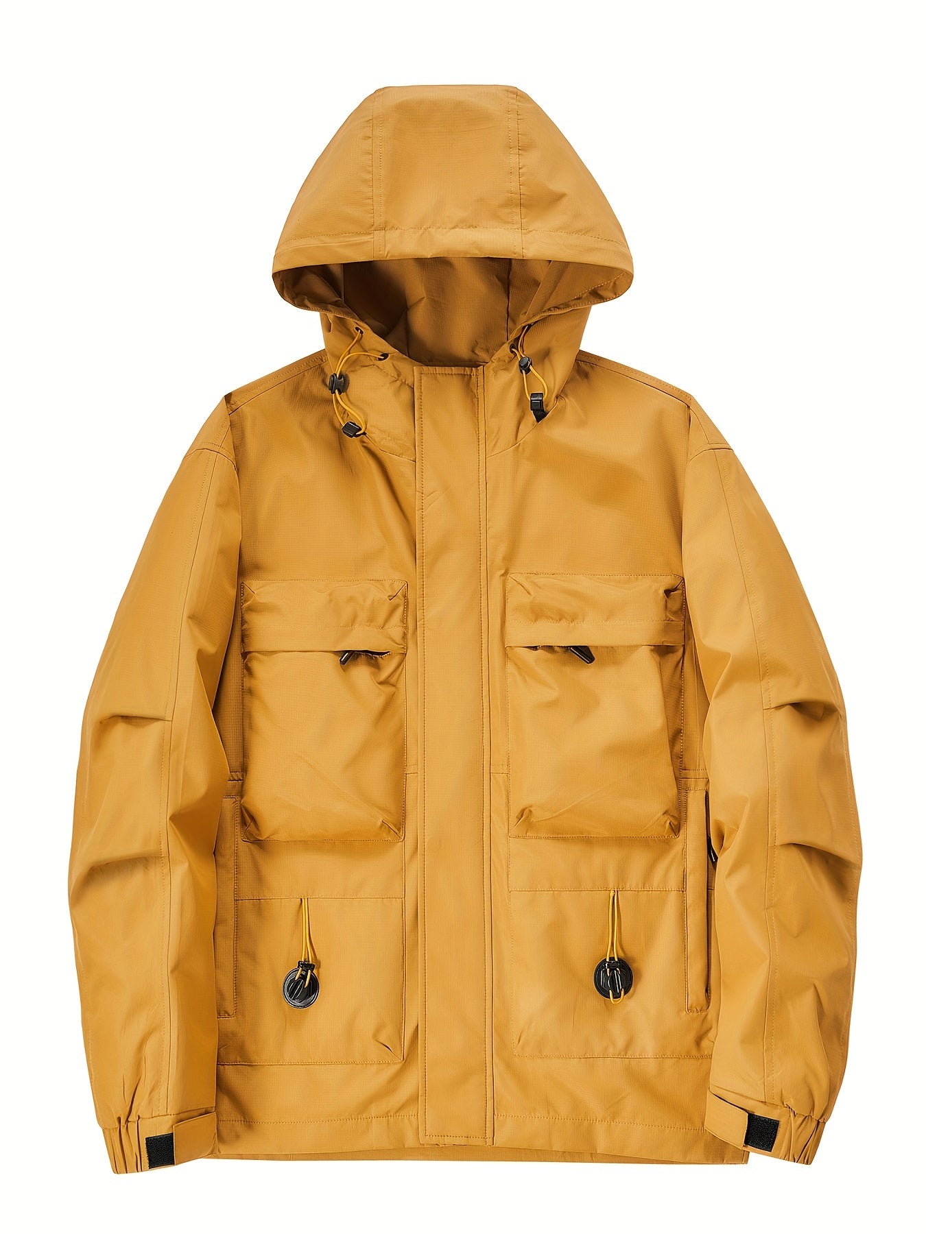 Men's Hooded Windbreaker Jacket for Autumn & Winter