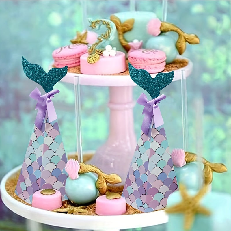 10pcs Mermaid Candy Box Birthday Party Wedding Packaging Box