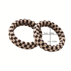 Vintage Cloth Ponytail Hair Tie High Elasticity Hair Rope Braiding Hair Accessor