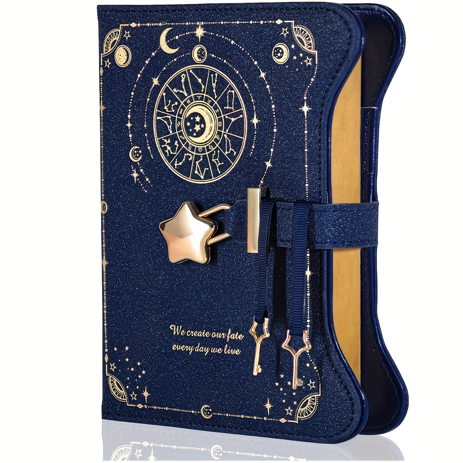 Enchanted Matte Diary B6 Size Lock & Key Purple Cover