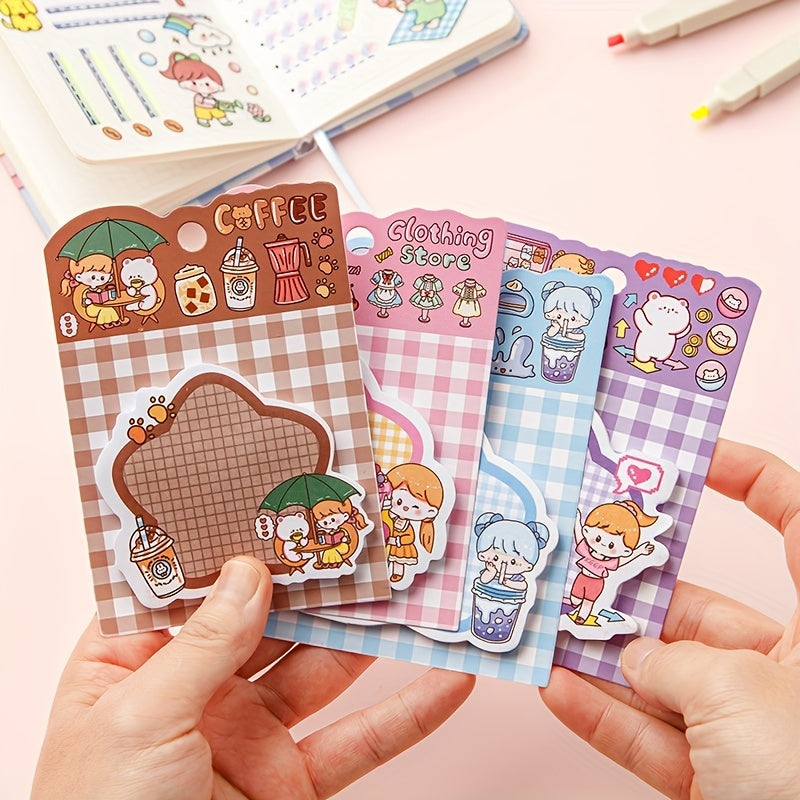 30 Sheets Hand Account Sticky Notes Fresh Message Sticker Memo Sticker