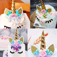 Magical Unicorn Cake Topper Reusable Horn for Parties