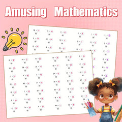 Math Learning Book Addition Practice with Dry Erase Board