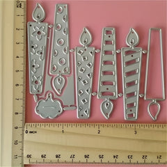 1pc Birthday Candle Metal Cutting Dies for DIY Card Making