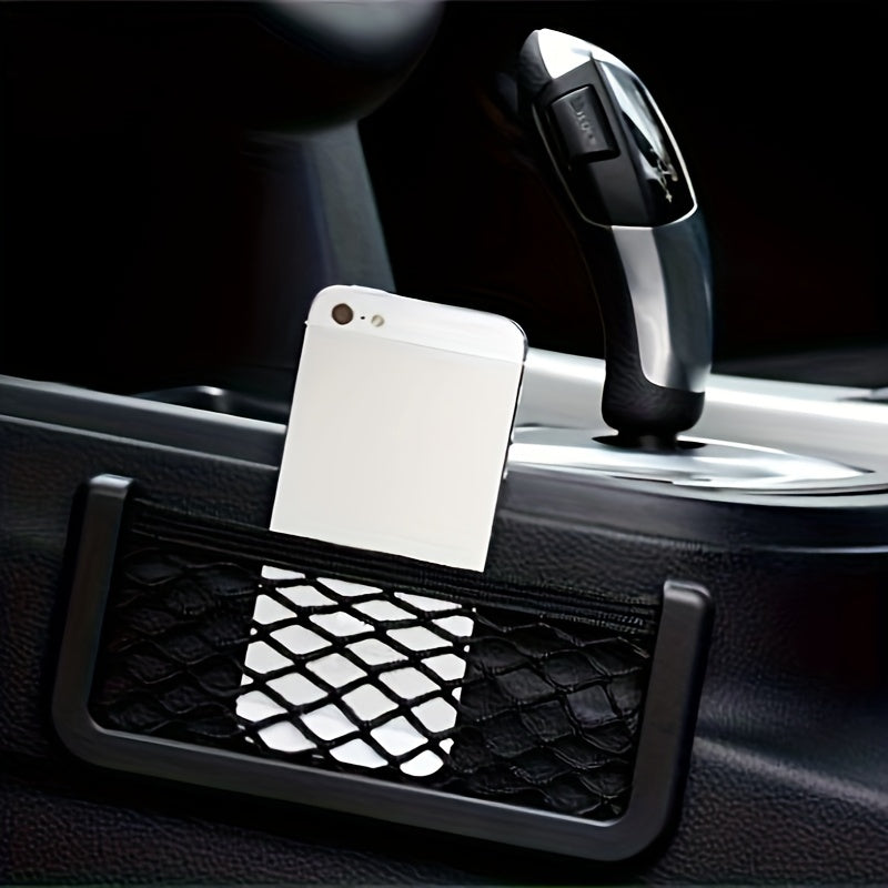 Car Mobile Phone Bag Storage Mesh Rack Car Debris Storage