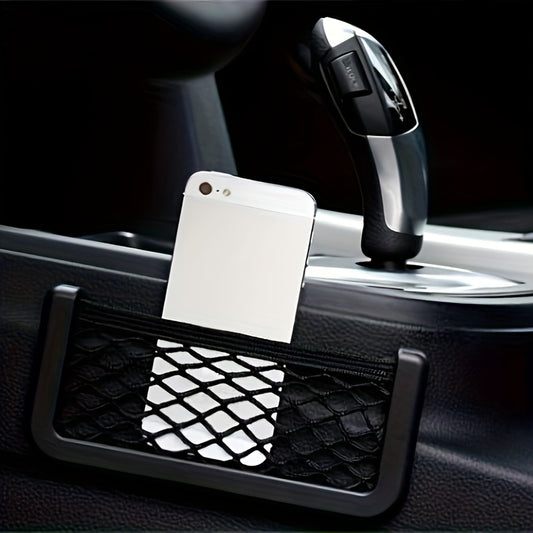 Car Mobile Phone Bag Storage Mesh Rack Car Debris Storage