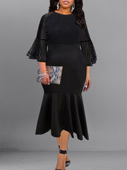  Bell Sleeve Mermaid Party Dress