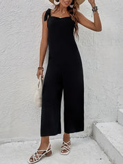 Sleeveless Cami Jumpsuit Long Length Wide Leg Women's Clothing