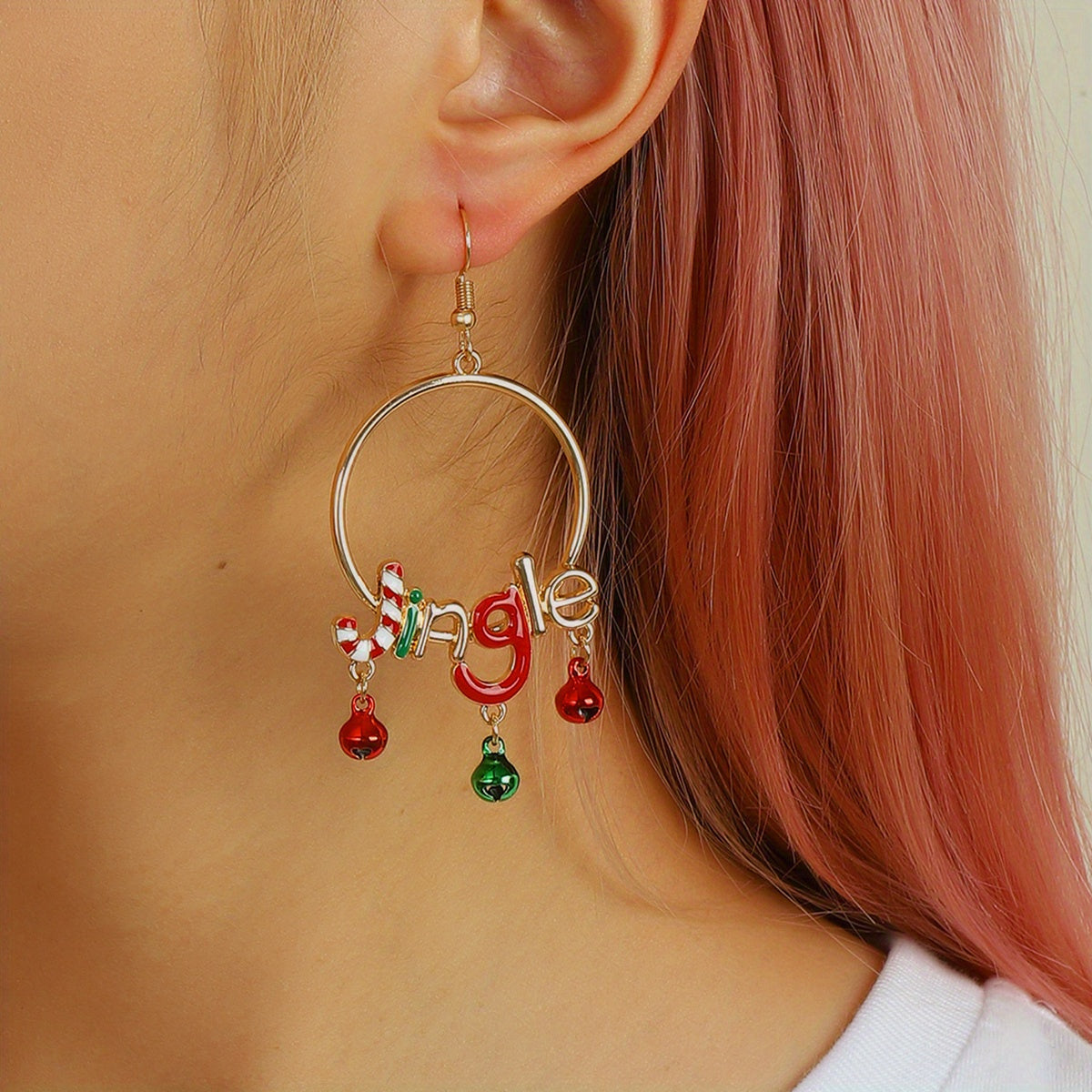 Christmas Bell Earrings - Lovely Holiday Gift for Her