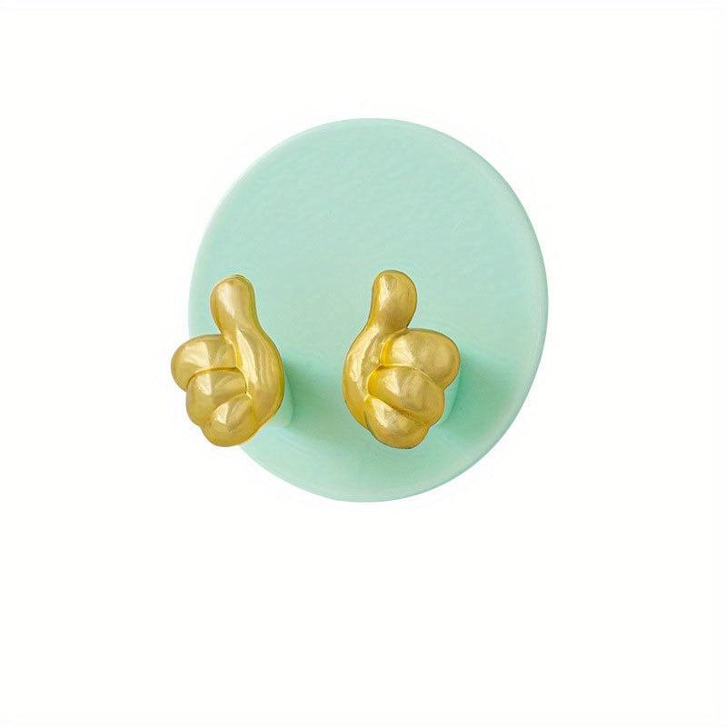 Power Socket Hook Punch Strong Traceless Cartoon Golden Finger Plug Hook