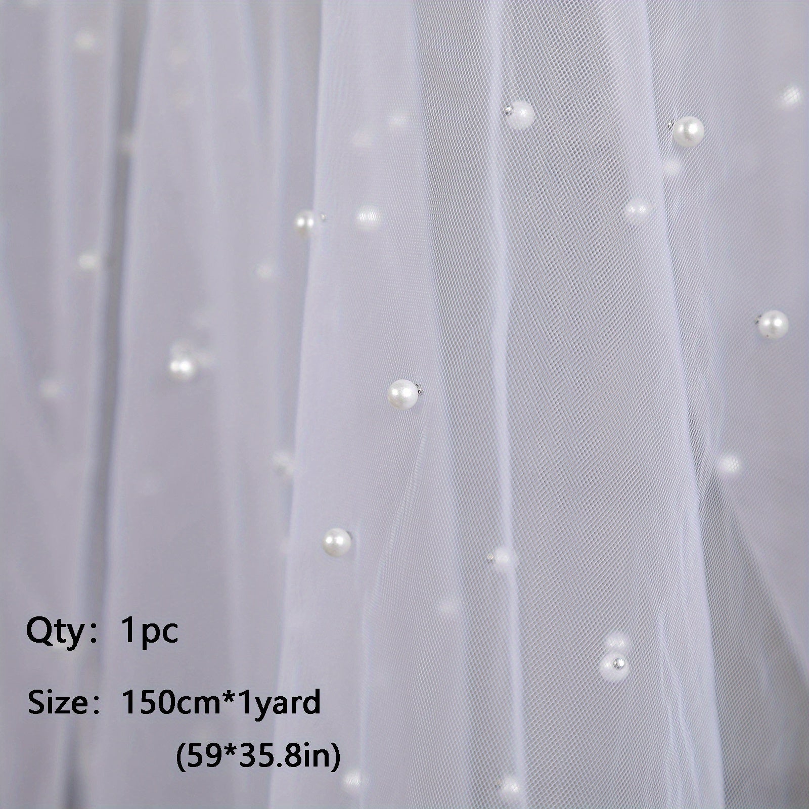 Pearl Thin Veil Lace Jacquard Fabric High Fabric Quilted Textile Sewing