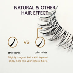 Palm Lashes Natural Look False Eyelashes Short Lashes TS01