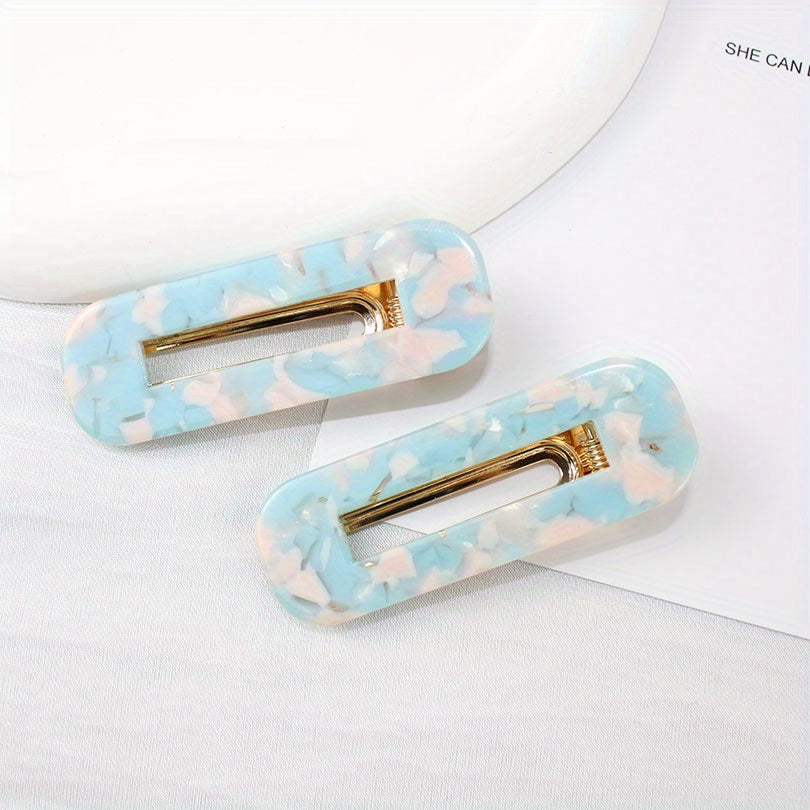 Colorful Leopard Pattern Duck Billed Clip Hair Clip For Women Girls