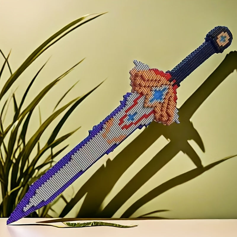 3D Jigsaw Sword Set 2489pcs Educational Party Game Desktop Holiday Gift