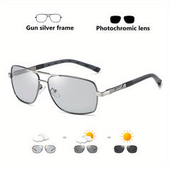 CoolPandas Photochromic Polarized Sunglasses Men Night Vision Safe Driving